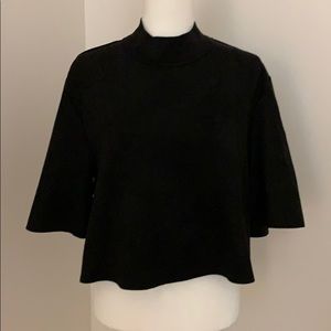 CQ BY CQ black suede top